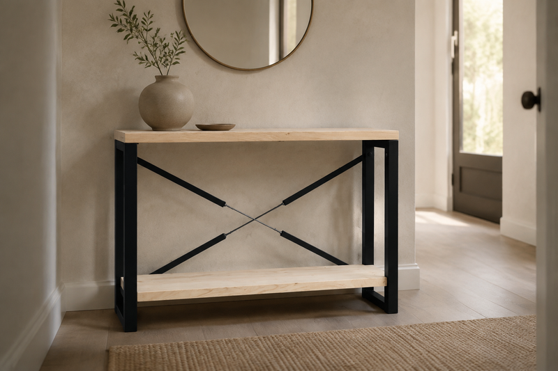 Sidetable voor een smalle hal: zo kies je de juiste maat