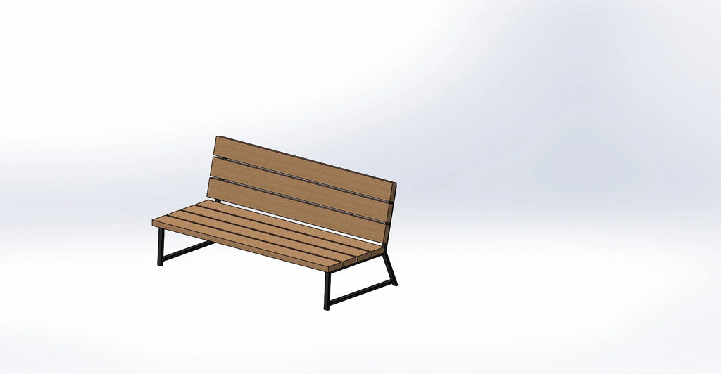 Lounge hoekbank frame zwart