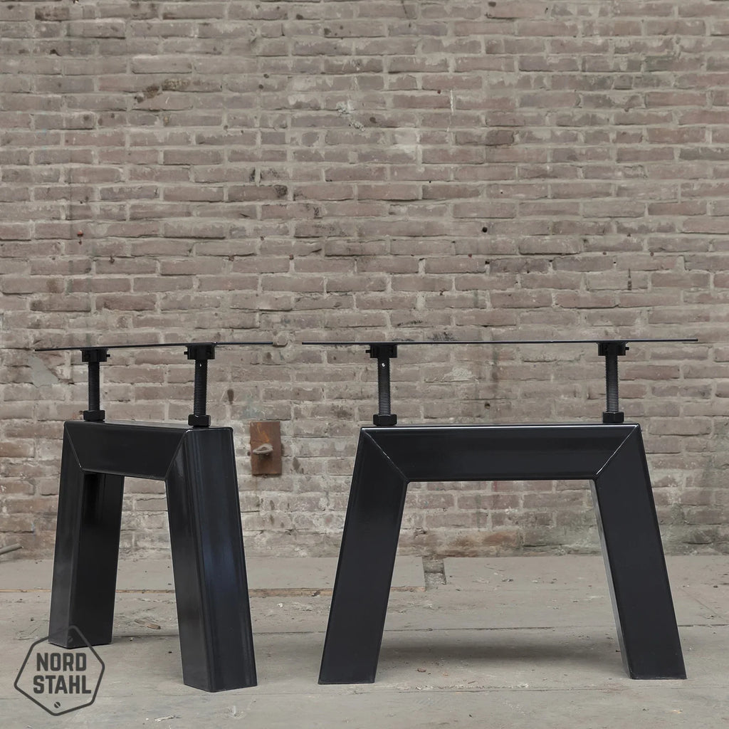 Nordstahl Bridge leg tafelpoten steel black