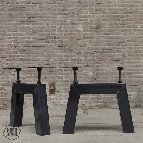 Nordstahl Bridge leg tafelpoten steel black