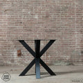 Nordstahl Double X leg tafelpoten steel black