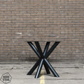 Nordstahl Double X round leg tafelpoten steel black