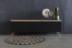 Nordstahl Hairpin meubelpoot zwart in modern interieur
