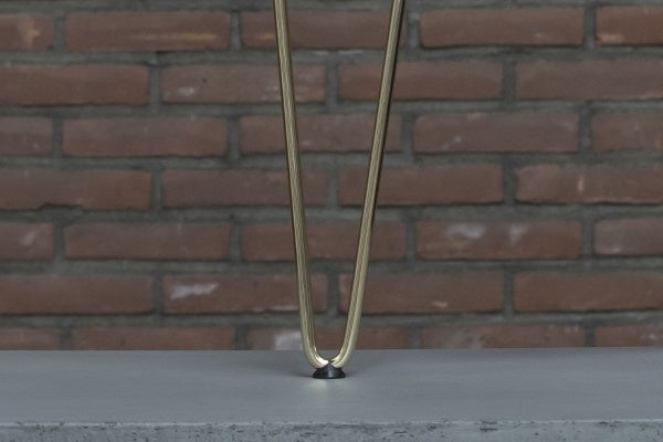 Detail van Nordstahl Hairpin salonpoot goud