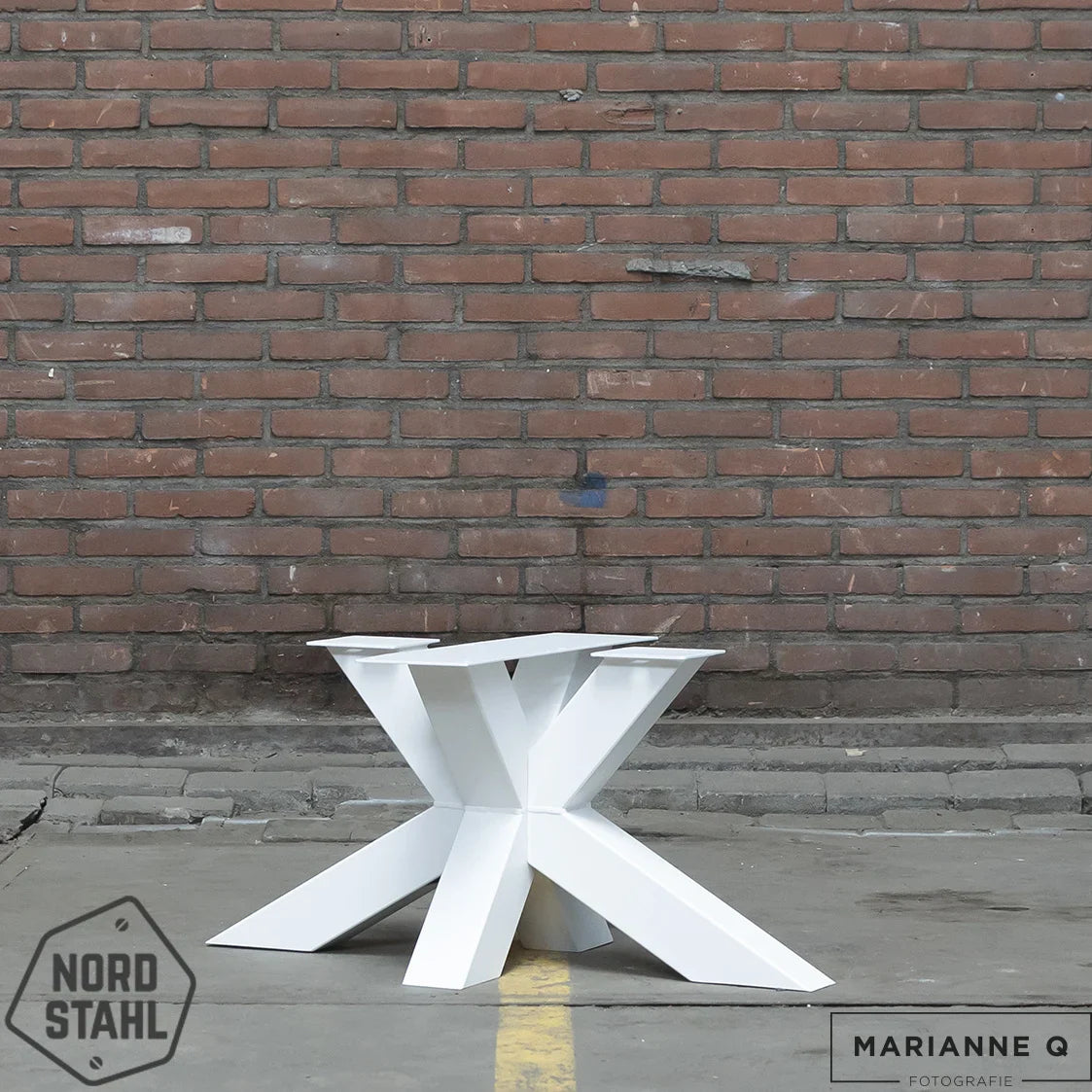 Nordstahl Matrix coffee leg tafelpoten pure white