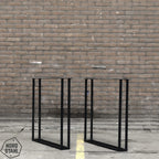 Nordstahl Twin U leg tafelpoten steel black