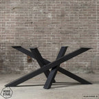 Nordstahl Twist leg tafelpoten steel black