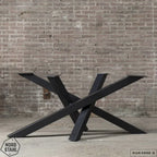 Nordstahl Twist leg tafelpoten steel black