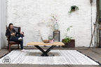 Nordstahl Twisted V coffee leg tafelpoten in modern interieur