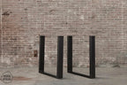 Nordstahl U leg heavy tafelpoten steel black