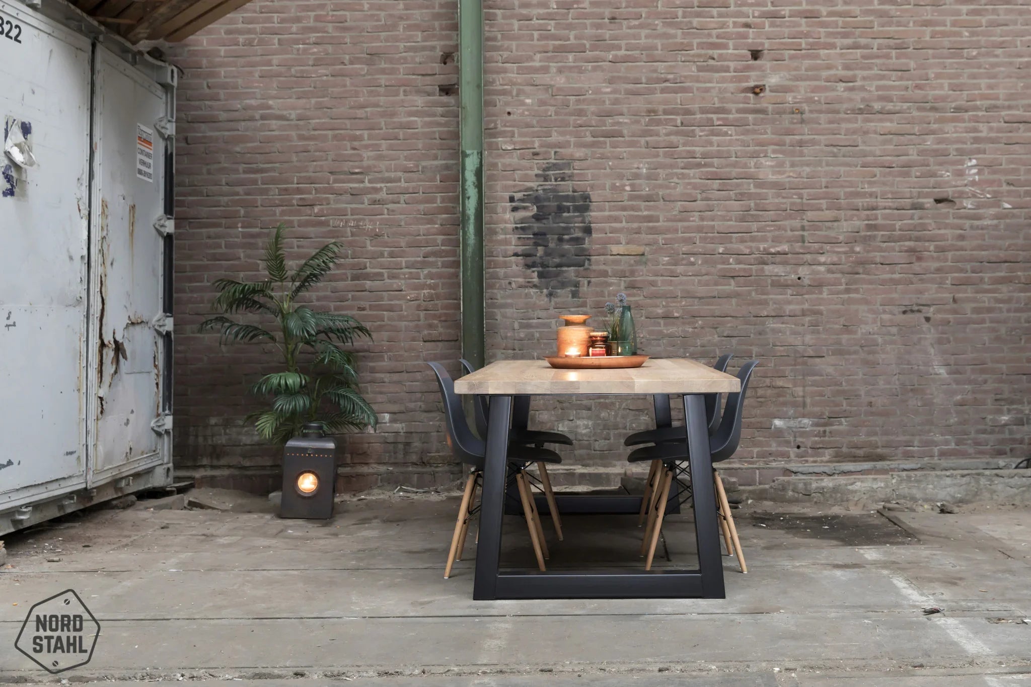 Nordstahl U leg light tafelpoten interieur