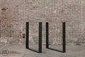 Nordstahl U leg tafelpoten steel black