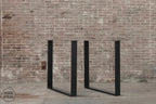 Nordstahl U leg tafelpoten steel black