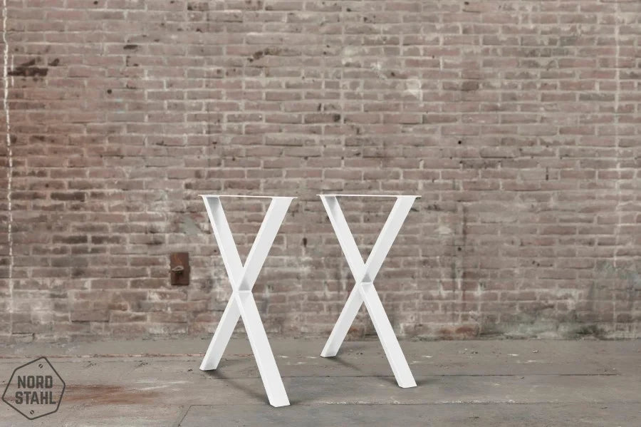 Witte Nordstahl X leg tafelpoten